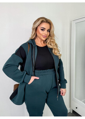 Теплый повседневный костюм оверсайз с лампасами, полномерный Sofia 61 (365838538)