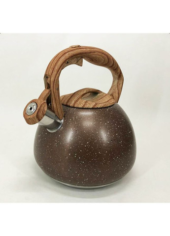 Чайник со свистком UN-5306 2,7л мрамор, качественный чайник для газовой плиты. Цвет: Unique (365813140)