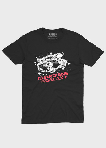 Черная демисезонная футболка для мальчика с принтом супергероев - стражи галактики (ts001-1-bl-006-017-007-b) Modno