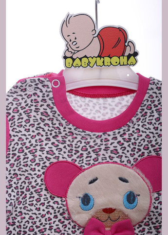 Водолазка для девочки Мишка хлопок Mericcon розовый 68 см (41860) BABYKROHA (315721719)