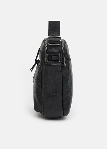 Сумка мужская через плечо кожаная K14035bl Черный Keizer (302008096)