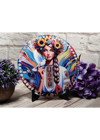 Акриловое донышко для сумок и корзин "Девушка с гулубом" 11 No Brand (361204284)