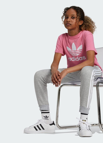 Рожева демісезонна футболка trefoil kids adidas