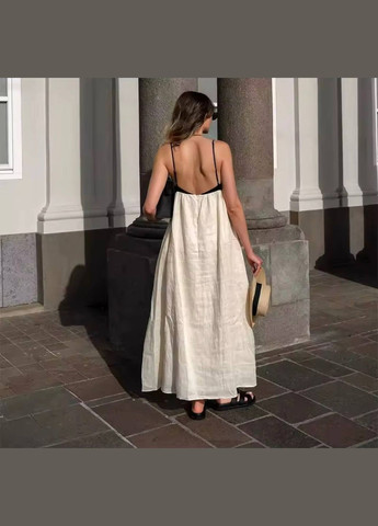 Бежева повсякденний сукня DK/DL Мода без кордонів однотонна