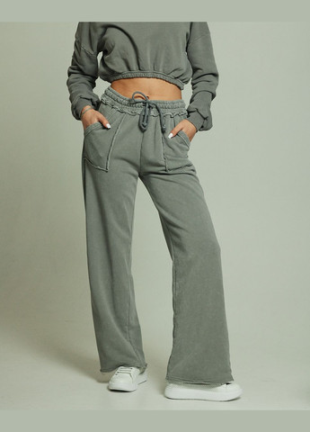 Костюм жіночий сірий (штани, кофта) QUZU (294607562)
