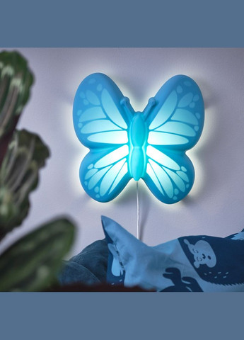 Нічник бра метелик світлосиній IKEA (272150109)