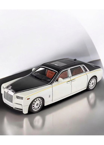 Велика Модель іграшкового автомобіля металева Phantom Model Car 1:18 (біло-чорний) 29 см No Brand (354232426)