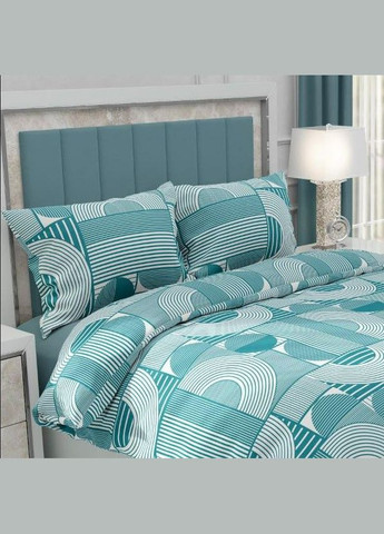 Микрофибровое постельное белье принт полоска Евро 200x220 (МP-0136) No Brand (308755161)