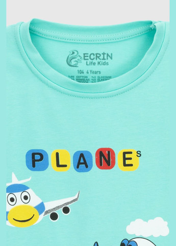 Мятная летняя футболка Ecrin