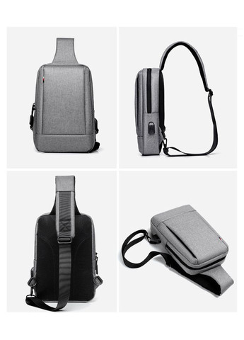 Нагрудна сумка-слінг Oumantu 903 з USB оксфорд ( код: IBM041S ) Ouman (325861944)