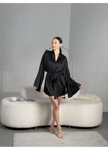 💋 Шовковий міні-халат – твій ритуал краси та домашньої розкоші! Розмірна сітка в описі Vione (367076240)