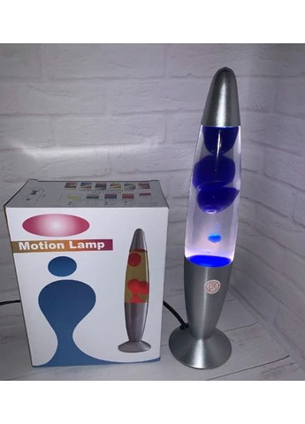 Лава-лампа настільна воскова 35 см синій воск, прозора рідина – декоративний світильник для дому, спальні No Brand (362044267)