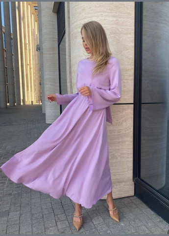 Фиолетовое кэжуал платье N.Family однотонное