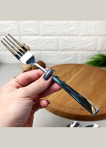 Набір квадратних столових приладів 24пр з нержавіючої сталі (ar0724TS) Ardesto (303209878)