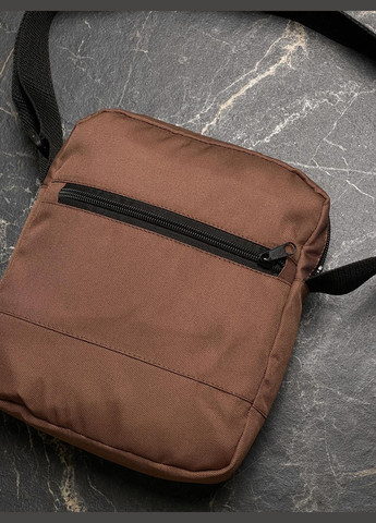 Барсетка коричневая без лого No Brand (330128502)