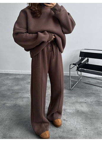 Теплий жіночий костюм крою OVERSIZE No Brand (364961350)