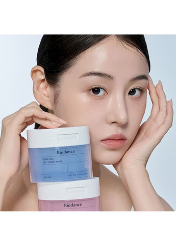Гидрогелевые тонер-пэды Cera-Nol Gel Toner Pads для питания кожи 60 шт Biodance (331155557)