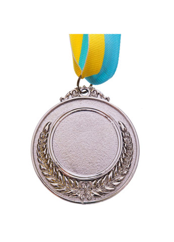 Заготовка медалі спортивної пластикової зі стрічкою HIT ø5см C-1738 (2-срібло) SP-Sport (370139977)