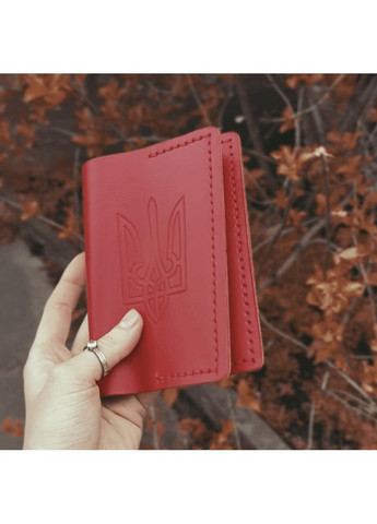 Жіночий набір з гаманця, обкладинки на паспорт та ключниці в червоному кольорі Yozone (373009073)