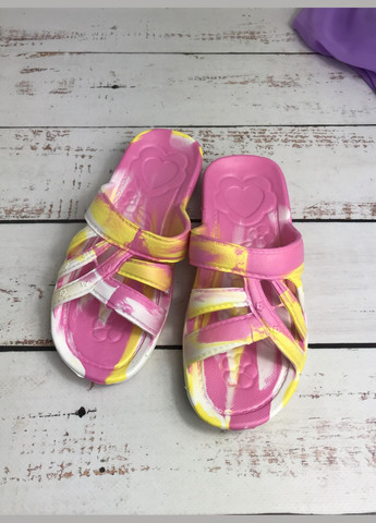 Цветные повседневные, пляжные шлепанцы детские для девочки розовый (1009) Sanlin
