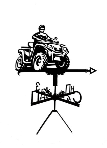 Флюгер на будинок Квадроцикл, флюгер на дах з металу 3 мм. No Brand (368896722)
