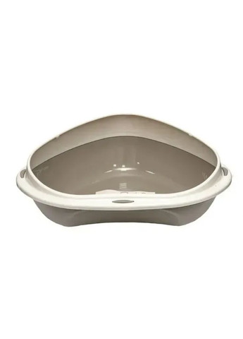 Туалет для кішок кутовий Shuttle Corner, сірий, 10535, 49×40×17.5 см Georplast (360948358)