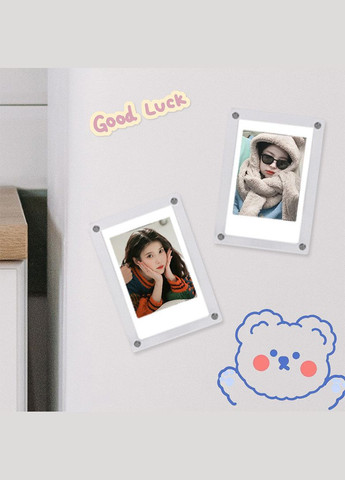 Фоторамка магнитная на холодильник (1 шт прозрачная) для Instax Mini Fujifilm (329191971)