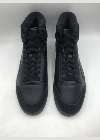 Черные кроссовки ботинки shuffle mid fur Puma