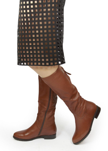 Коричневые осенние зимние сапоги It-Girl