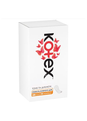 Ежедневные прокладки Normal 56 шт. (5029053548289/5029053548050) Kotex Normal 56 шт. (389569162)