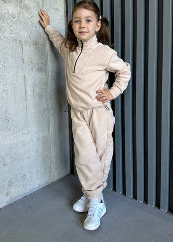 Молочный демисезонный крутые термо костюмы для самых маленьких и стильных брючный Tik-Tak