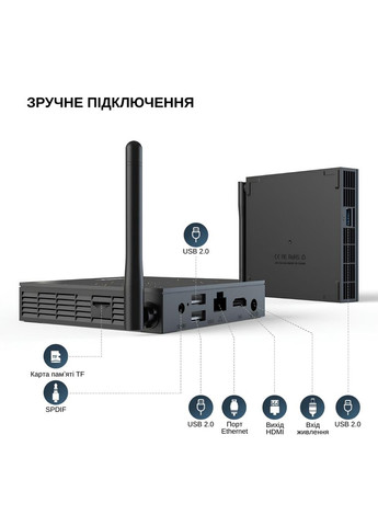 Смарт ТВ-приставка TX68 2/16GB Android 14 (TBT60216B 3633) Черная Tanix (333830626)