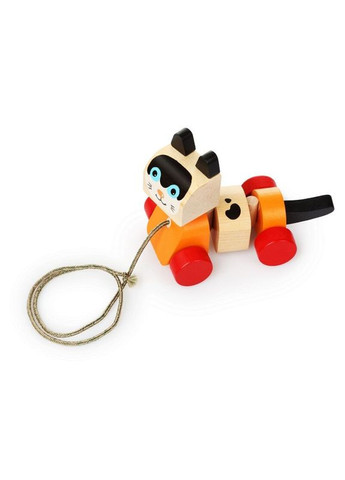 Деревянная игрушка Cubika Котик-каталка (13616) Левеня (365543682)