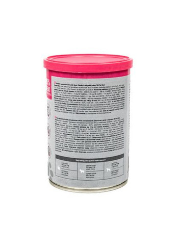 Корм влажный для взрослых собак, кусочки в желе с индейкой. 415 г (*) Pet Chef (322589846)