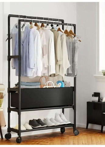 Напольная вешалка для одежды с корзиной No Brand (362046643)