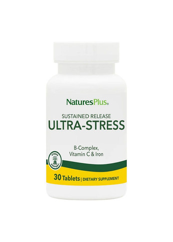 Вітаміни та мінерали Ultra Stress, 30 таблеток Natures Plus (293480296)