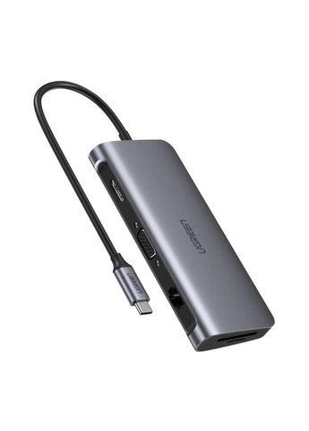 Хаб-адаптер мультипортовий 9-in-1 HDMI Ethernet USB-C Hub (40873) Ugreen (326811247)