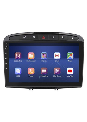 Штатная магнитола 9" для Peugeot 408 I 2012-2017 Top 4/32 Black/ 4G WiFI GPS Пежо 12 шт. Lesko (336193061)