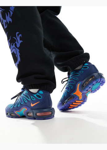 Синій всесезонні кросівки air max tn plus drift midnight navy total orange - fd4290-400 Nike