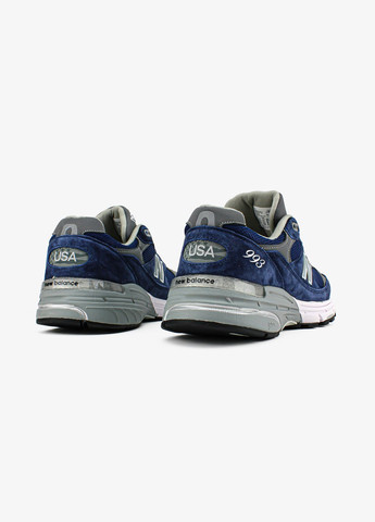 Кроссовки женские и мужские New Balance 993 navy blue | Нью Беланс 993 синие No Brand синие всесезоны (313653556)