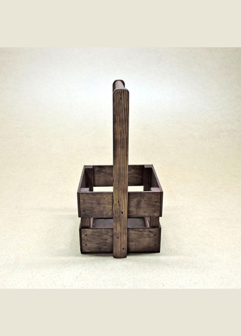 Подарочная корзинка из дерева Шервуд 15х15 мокко (ПДК-0021210) No Brand (328909736)