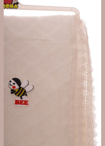 Плед детский вязка на травке Вее 75*90 см бежевый (36725) BABYKROHA (297199824)