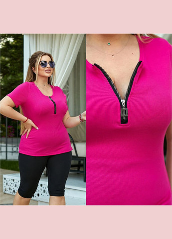 Футболка із блискавкою якісний мустанг рубчик No Brand - (333310235)