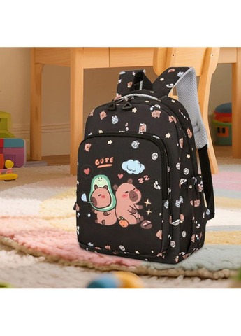 Школьный рюкзак 3в1 КАПИБАРА (пенал, сумка для обуви) 28x38x13 см / Детский портфель / Рюкзак детский Вірний друг (367060797)