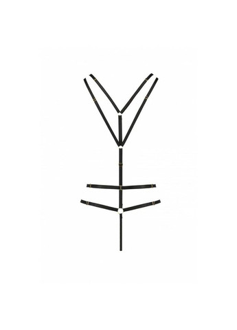 Открытое боди со стрепом Exclusive MEGGY XXL/XXXL, black Passion (369951111)