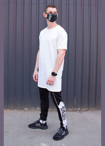 Белая футболка ронин с коротким рукавом ТУР