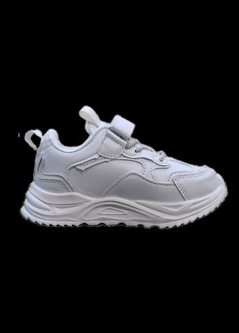 Белые демисезонные детские кроссовки для девочки и мальчика 0735 белые BBT