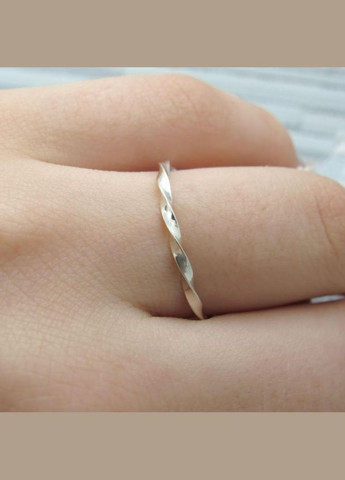 Срібна каблучка тонка "Витий обідок" 18 No Brand (350667137)