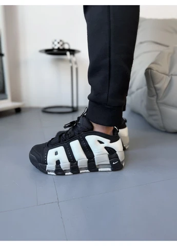Черные летние кроссовки nike air more uptempo low black photon dust найк аир мор уптемпо No Brand