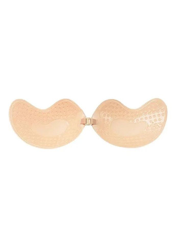 Бежевый балконет невидимый бюстгальтер fly bra с застежкой спереди, флай бра без бретелей, fly bra decollete, цвет бежевый No Brand